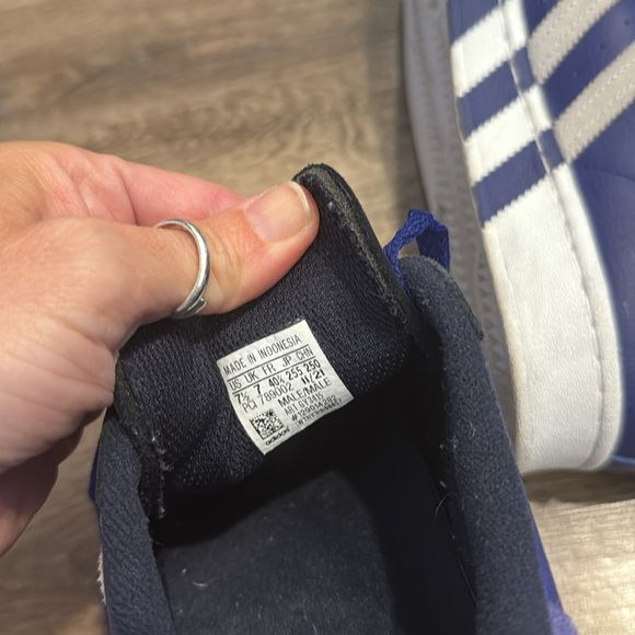 Adidas Superstar ‘Extended Midfoot Stripes - Legacy Indigo’ Size 7.5 - Picture 8 of 13